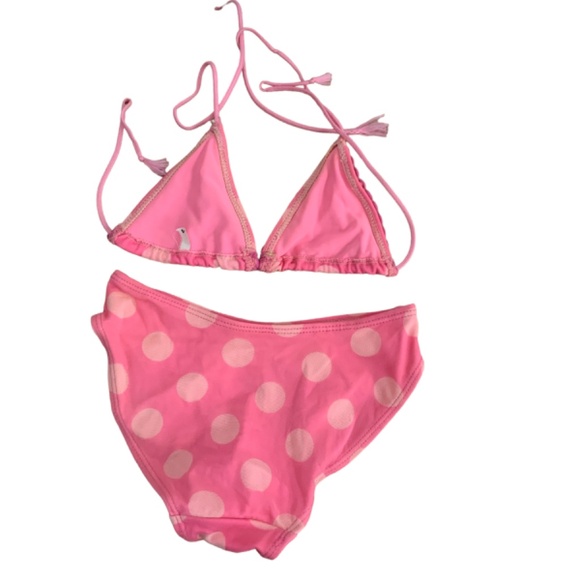 BIKINI KIDS BRAND:  IRPA SIZE : 4 BRIGHT  PINK POLKA DOT - Picture 2 of 3